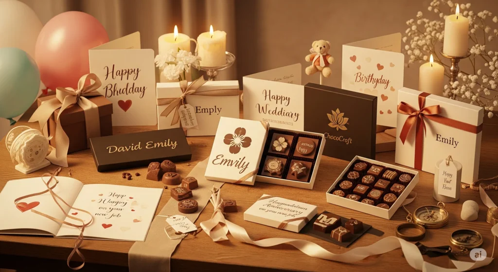 Personalized chocolate gifts